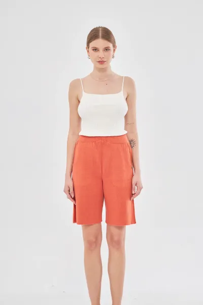 TURUNCU TRİKO ŞORT