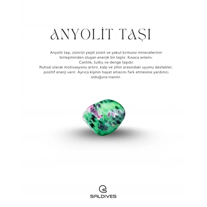 Anyolit Doğaltaş Kolye ve Bileklik