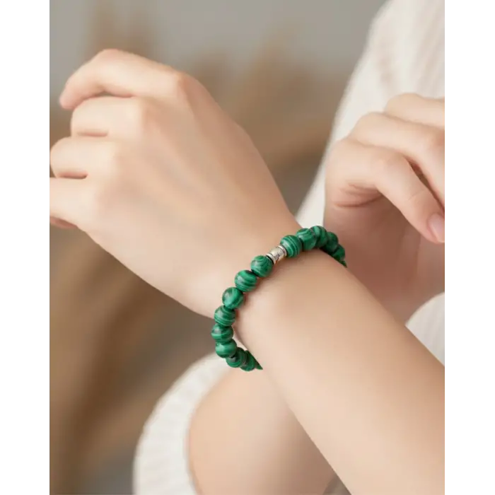 Malahit Doğaltaş Bileklik