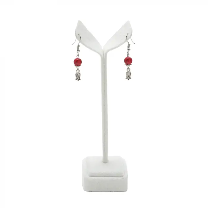 Mercan Doğaltaş Kolye ve Küpe