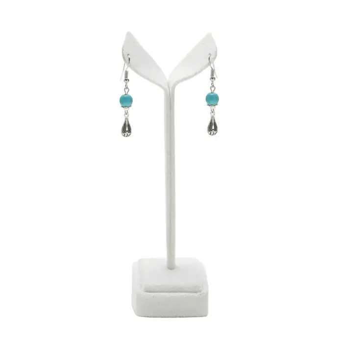 Turkuaz Doğaltaş Kolye ve Küpe