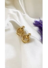 Kadın Gold Pinterest Birleşik Küpe