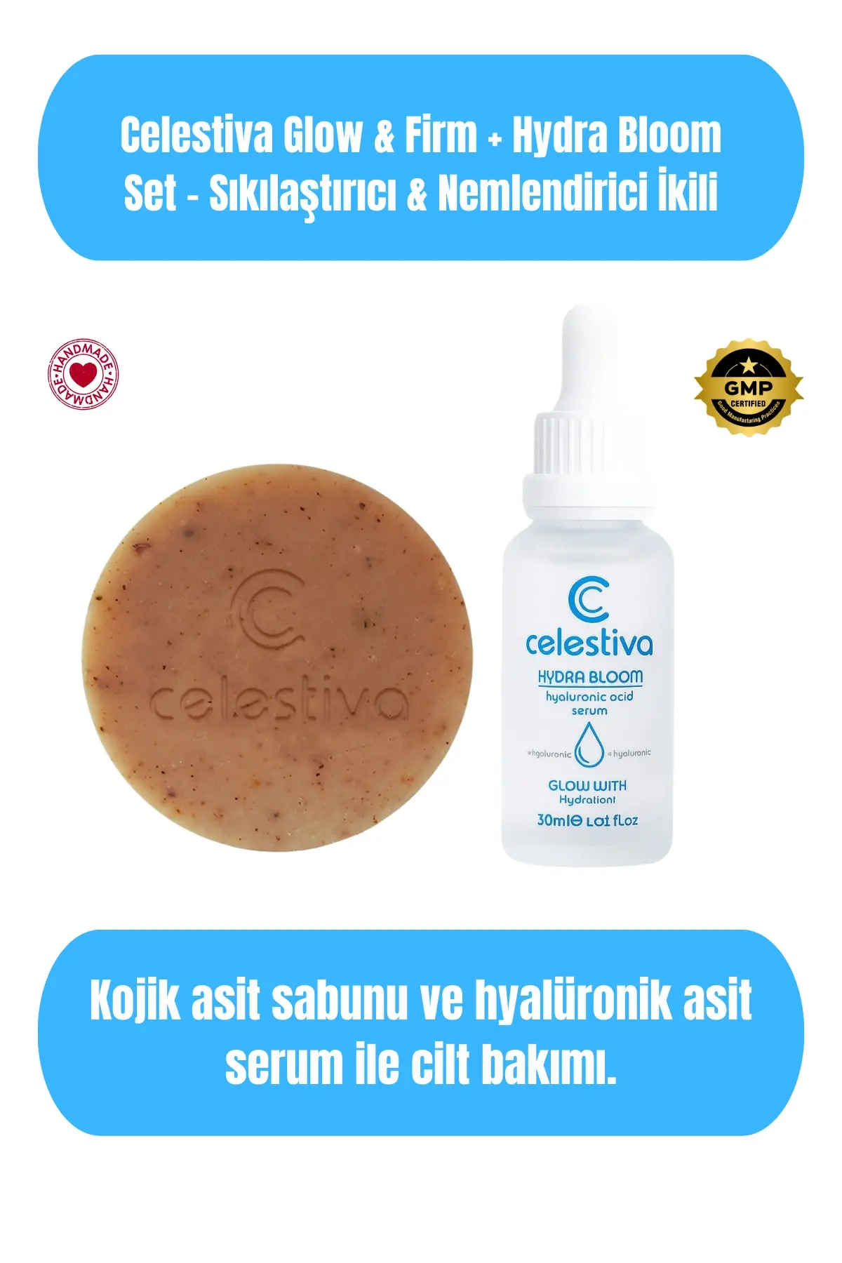 Celestiva Glow & Firm + Hydra Bloom Set – Sıkılaştırıcı & Nemlendirici İkili