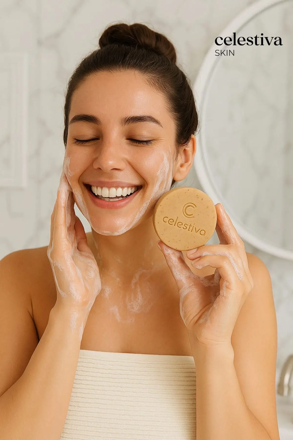 Glow Firm-kojik asit ve kolajen içerikli leke-kırışıklık karşıtı katı sabun 2 adet