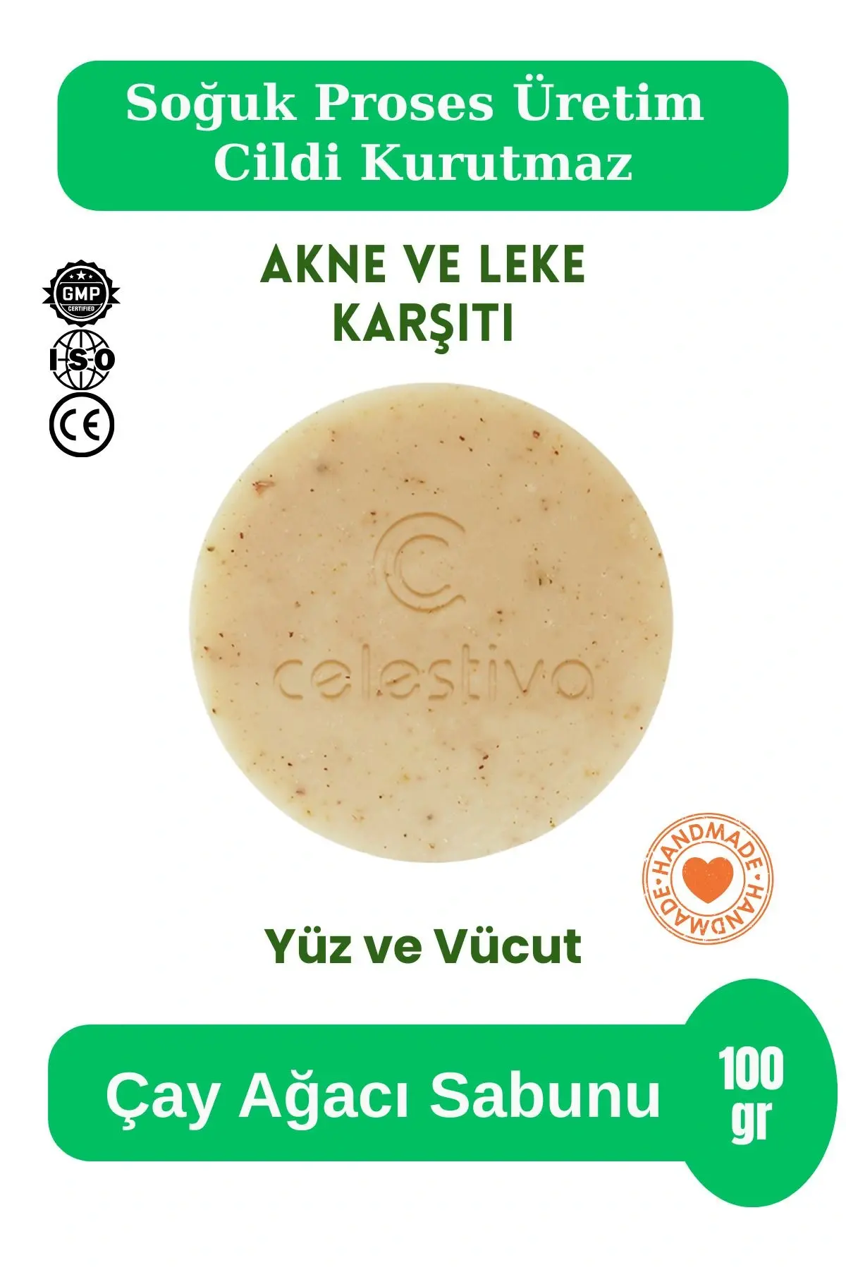 Gözenek Savaşçısı Sabun-Doğal Çay Ağacı&El Yapımı 100gr