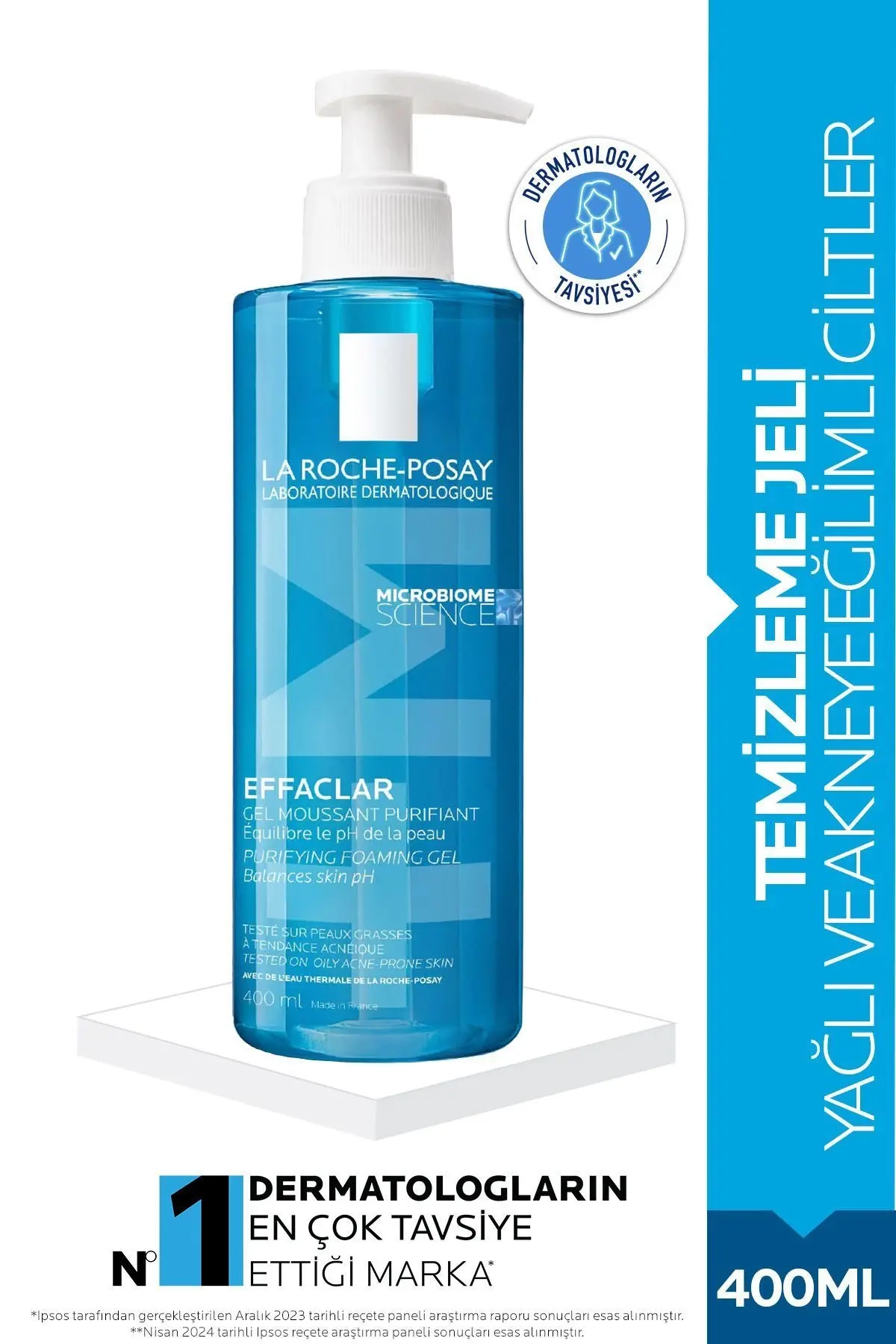 La Roche-posay Effaclar Jel Temizleme Jeli Yağlı/akneye Eğilim Gösteren Ciltler 400ml