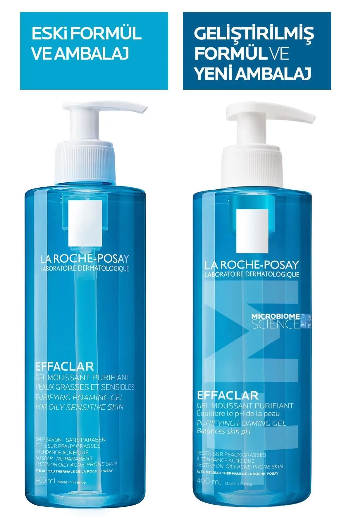 La Roche-posay Effaclar Jel Temizleme Jeli Yağlı/akneye Eğilim Gösteren Ciltler 400ml
