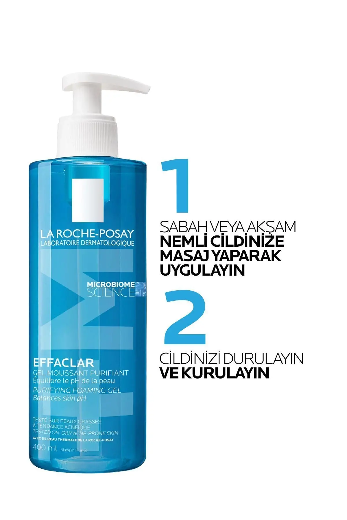 La Roche-posay Effaclar Jel Temizleme Jeli Yağlı/akneye Eğilim Gösteren Ciltler 400ml