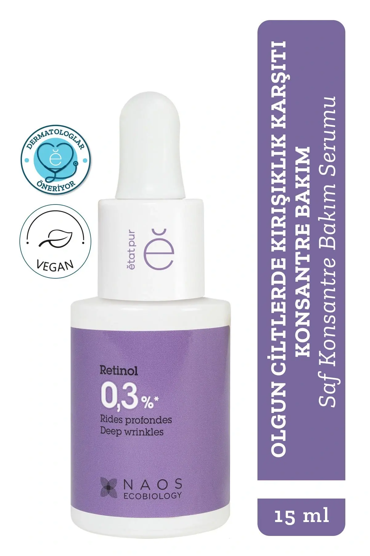 Pure Active Retinol %0,3 Kırışıklık Karşıtı Saf Konsantre Bakım Serumu 15 ml