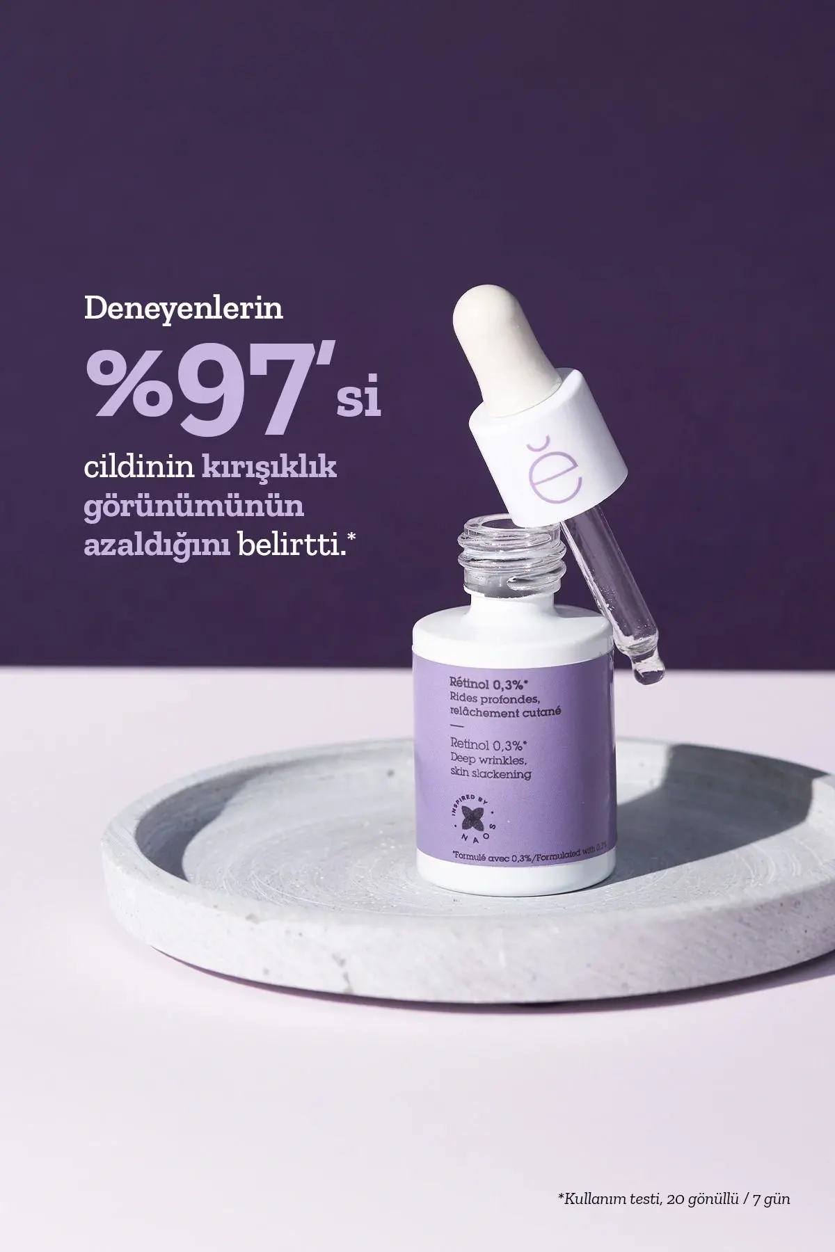 Pure Active Retinol %0,3 Kırışıklık Karşıtı Saf Konsantre Bakım Serumu 15 ml