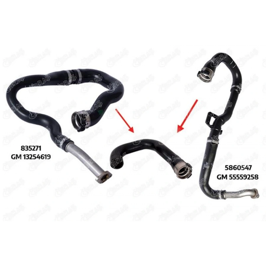 TURBO HORTUMU RADYATOR CIKIS 95HP CORSA D Z13DTH 07-14 21345