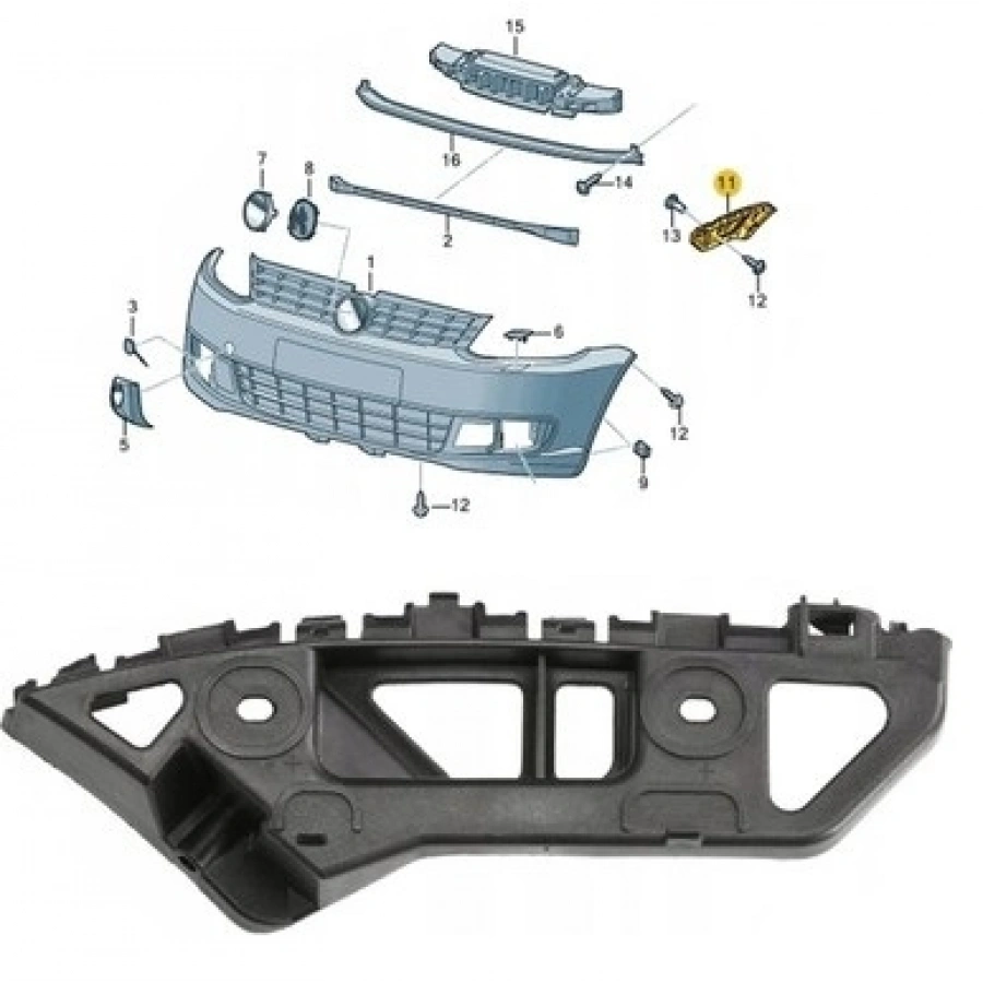 TAMPON BRAKETI ON SOL CADDY 2011-2015 GKL 292804 T1