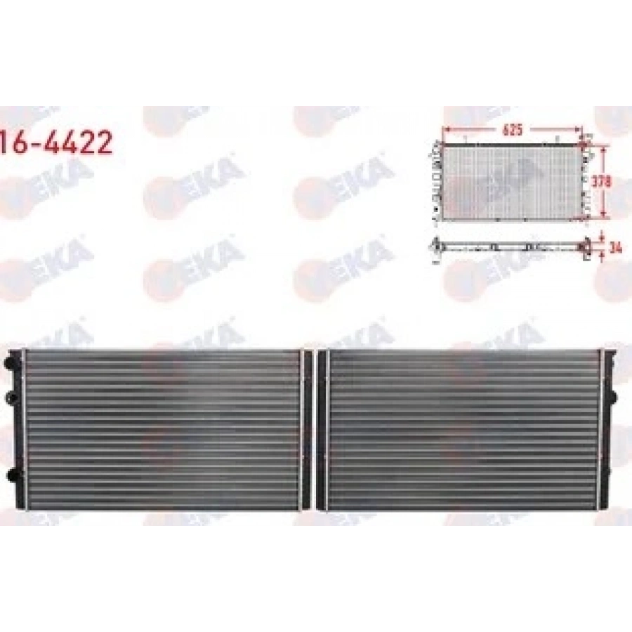 SU RADYATÖRÜ (KLİMALI) VEKA 16-4422 CADDY 96-03 POLO 95-02 IBIZA CORDOBA FABİA AEE - AHW - AFH - AFK - AUA T1