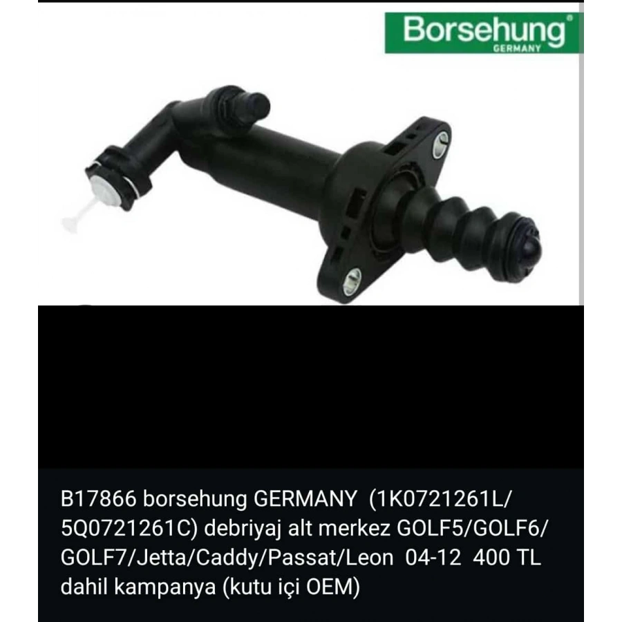 DEBRİYAJ MERKEZİ ALT GOLF5-GOLF6-GOLF7-JETTA-PASSAT-CADDY-A3-LEON BJB-CAYD-CAXA-BMY-BLG-CBZA-CBZB-CJZA-CJZB-CPVA-CLHB-CRKB 1,6-1,4 TSİ-1,2 TSİ-1,2 TSİ-1,6 TDİ 04-10 T1