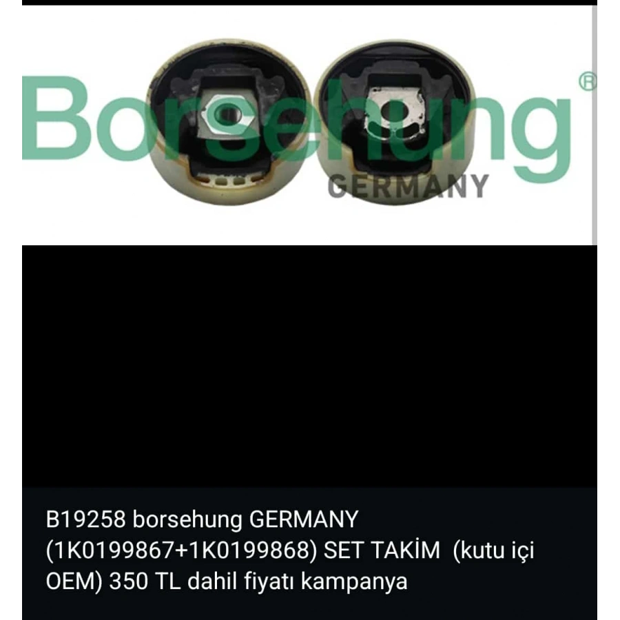 TRAVERS TAKOZU ALT ÜST SET KUTU İÇİ ORJİNAL GOLF 5 / GOLF 6 / JETTA / PASSAT / CADDY / A3 / LEON T1