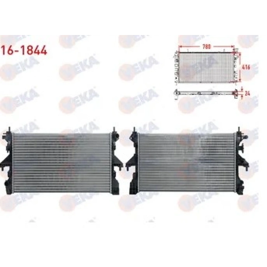 SU RADYATÖRÜ VEKA 16-1844 DUCATO 3 BOXER JUMPER 2.3 14- T1