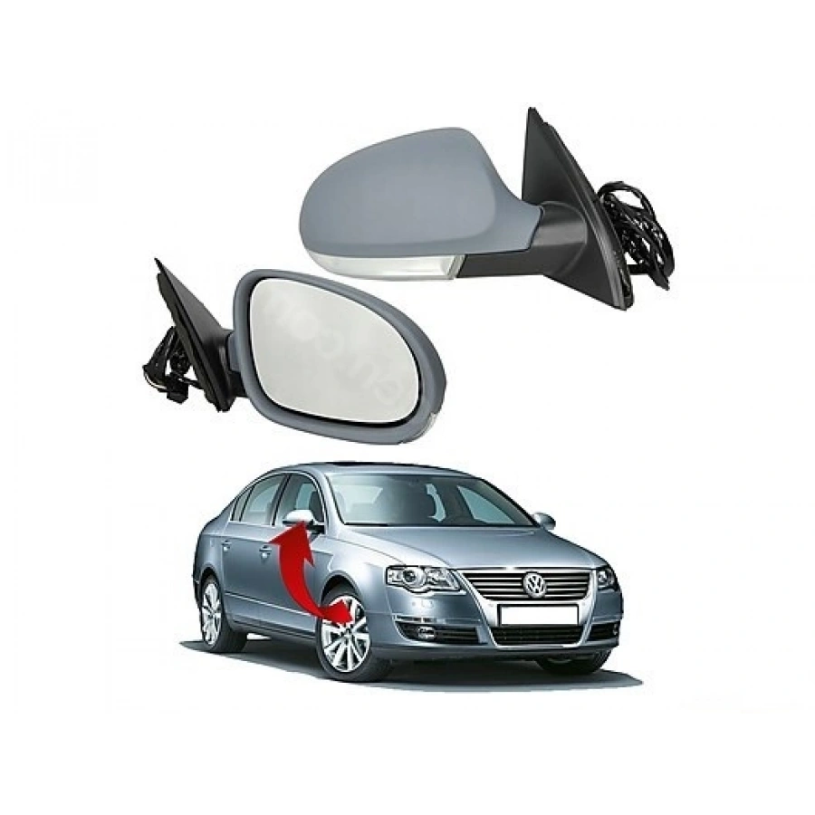 SAĞ AYNA PASSAT-B6 05-10 ÇEVRE AYDINLATMALI GKL 291410 T1