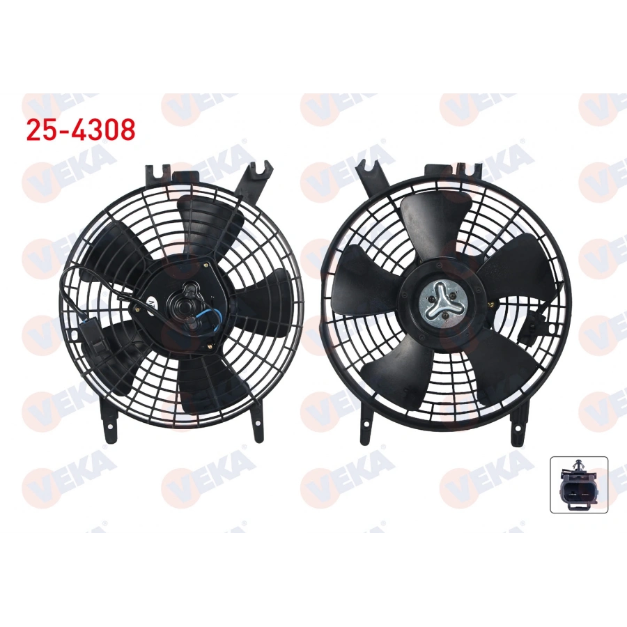 FAN MOTORU KLIMA RADYATORU TOYOTA COROLLA (_E10_) 1.6i AE101 1992-1997 VEKA 25-4308 T1