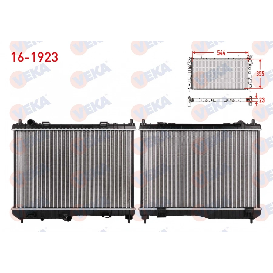 SU RADYATORU MEKANIK FORD FIESTA VII 1.4 M-T AC+/- 2012- VEKA 16-1923 T1