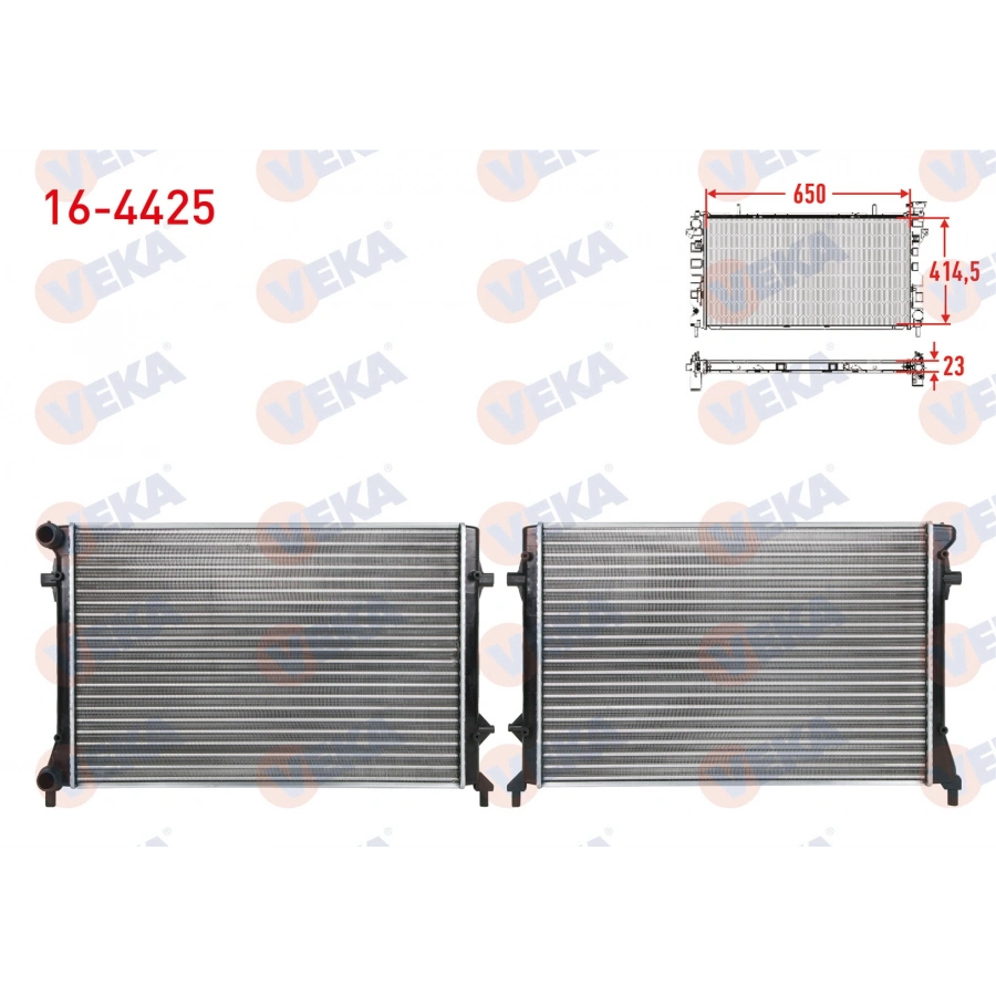 SU RADYATORU MEKANIK VOLKSWAGEN GOLF V (1K1) 1.4 FSI A-T 2003-2009 VEKA 16-4425 T1