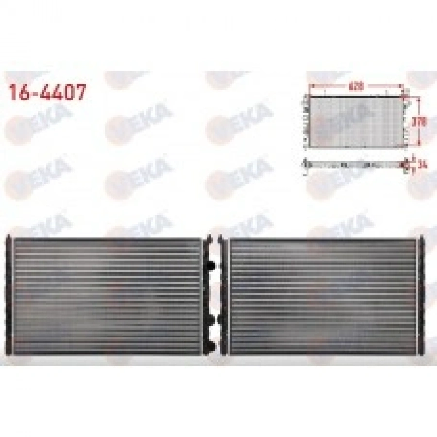 SU RADYATORU MEKANIK VOLKSWAGEN POLO CLASSIC (6KV2) CADDY 95-04 1.6 M-T 1995-2001 GOLF-3 VENTO CORDOBA VEKA 16-4407 T1