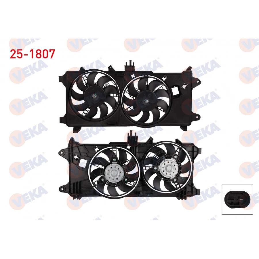FAN KOMPLE ÇİFTLİ DOBLO 1,3JTD - 1,9JTD 01-05 MGA 83103 T1