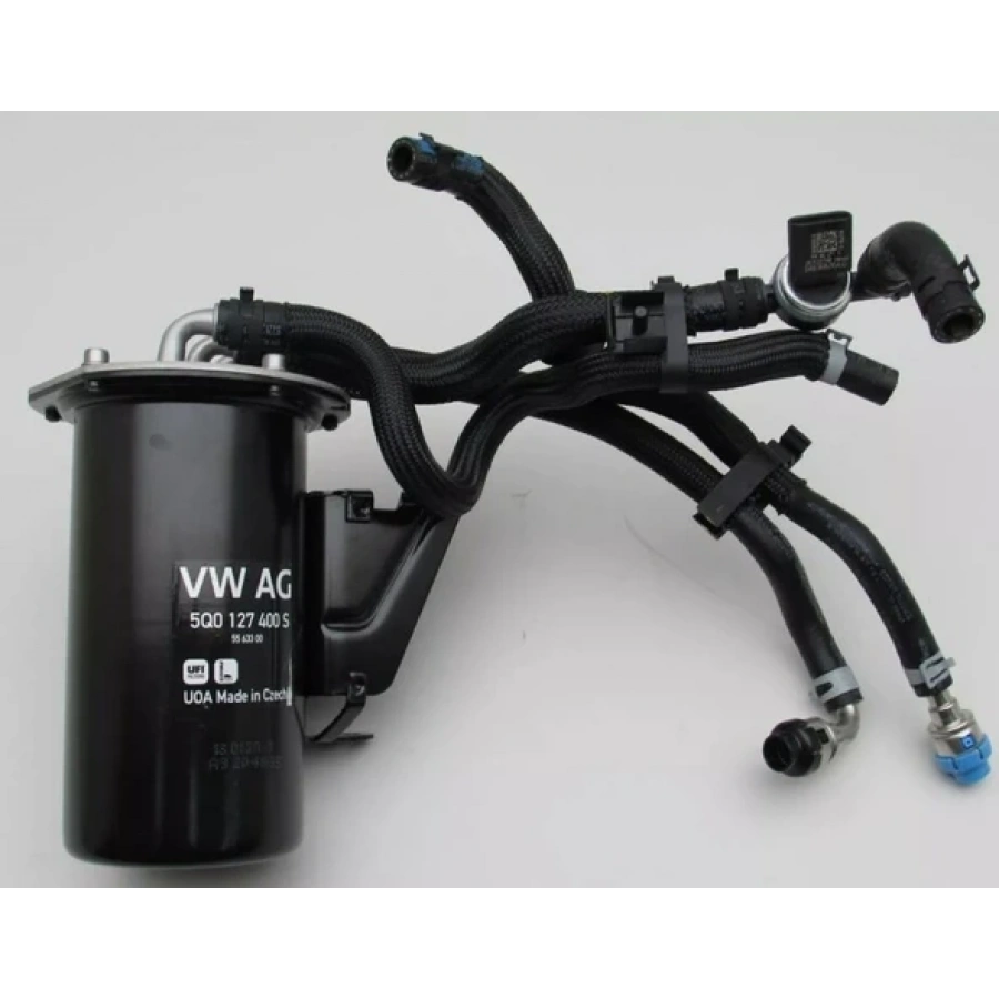 MAZOT FİLTRE KUTUSU KOMPLE 2.0 TDI KOMPLE BORULU (SENSÖR ÜZERİNDE) ORJİNAL 5Q0127400S (T1)