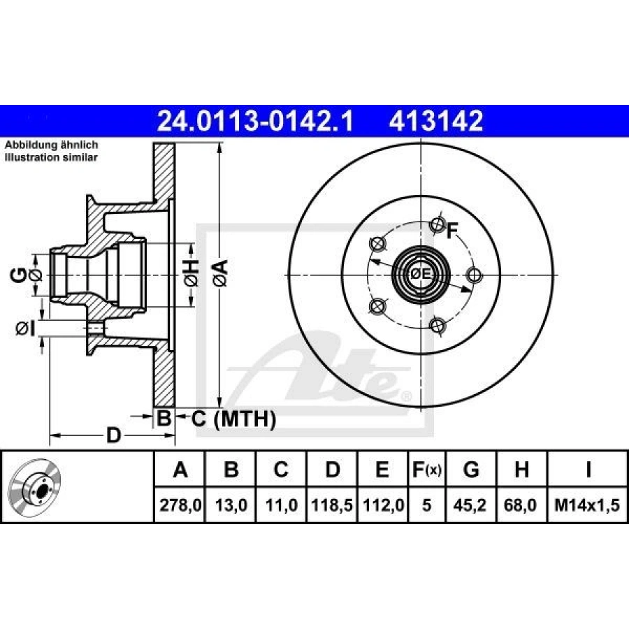 FREN DİSKİ TRANSPORTER T3 1.6 1.6D 1.6TD -(R1)
