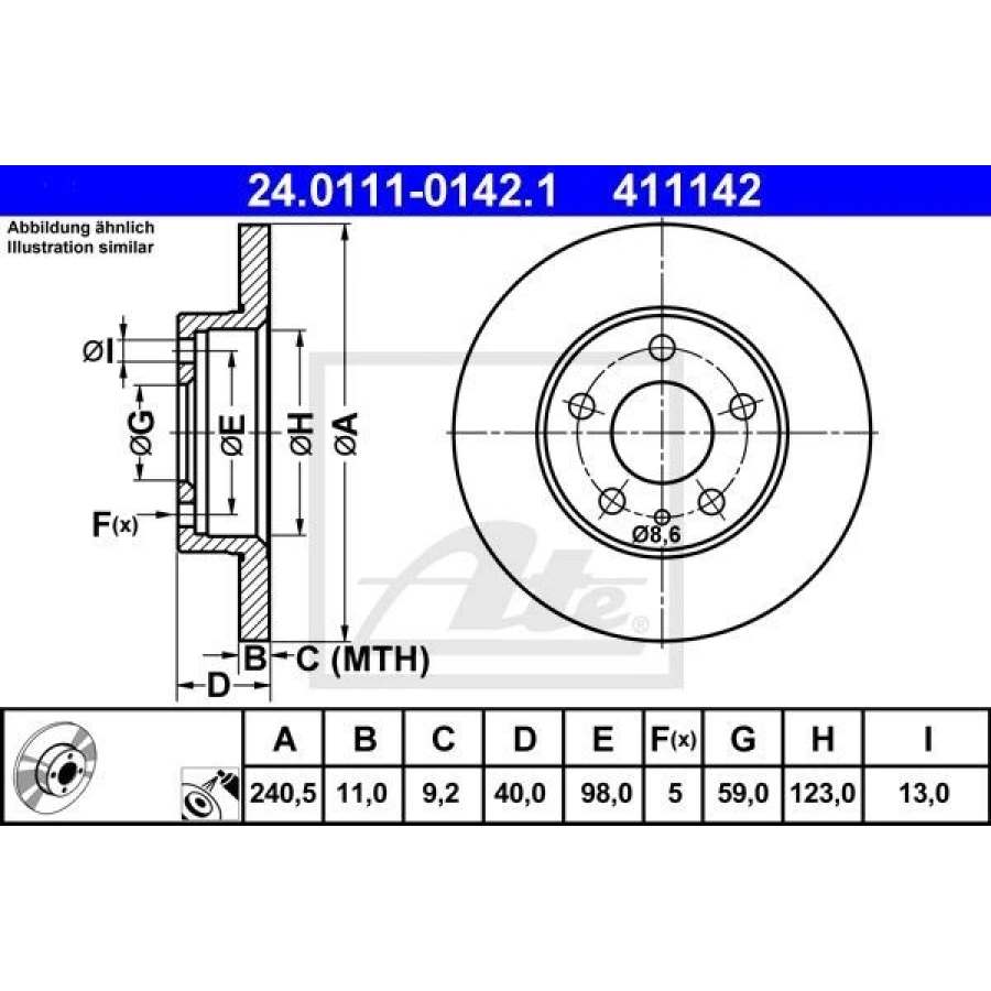 FREN DİSKİ ARKA ALFA GTV SPİDER 95> (R1)