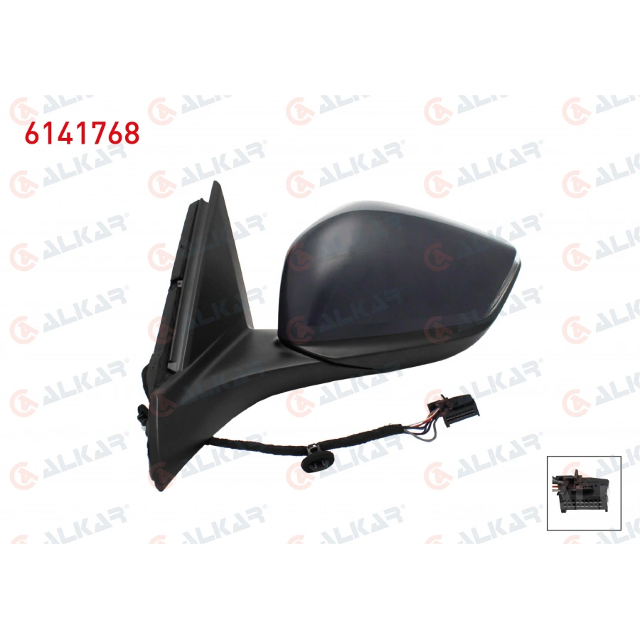 DIS DIKIZ AYNASI SOL ELEKTRIKLI ISITMALI SINYALLI 8 PIN OPEL ASTRA L 2021- / PEUGEOT 308 III 2021- / 308 SW III 2021- (A1)