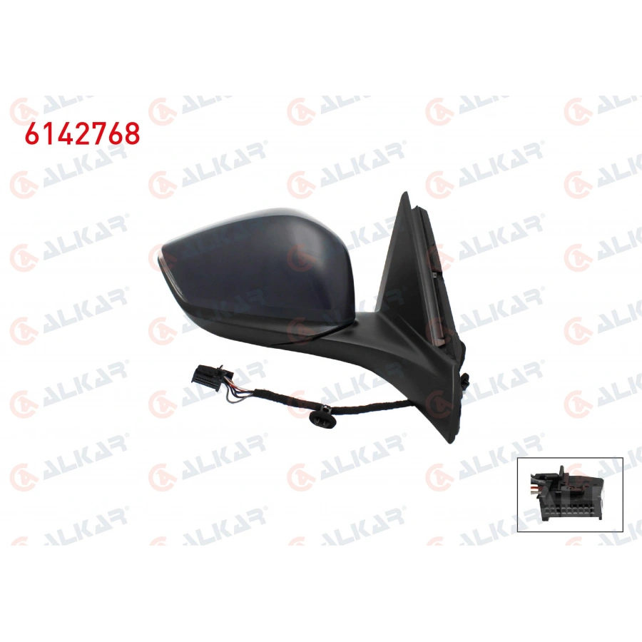 DIS DIKIZ AYNASI SAG ELEKTRIKLI ISITMALI SINYALLI SENSORLU OPEL ASTRA L 2021- / PEUGEOT 308 III 2021- / 308 SW III 2021- (A1)