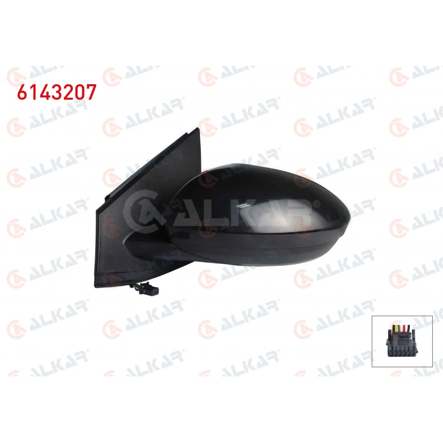 DIS DIKIZ AYNASI SOL ELEKTRIKLI ISITMALI ASTARLI 5 PIN DACIA SANDERO/STEPWAY II (B8_) 2021- / JOGGER 2022- / LOGAN III 2021- (A1)