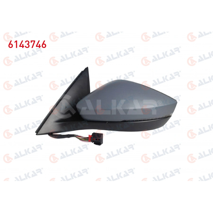 DIS DIKIZ AYNASI SOL ELEKTRIKLI ISITMALI ASTARLI OTOMATIK KATLANIR SINYALLI LED 10 PIN SKODA SCALA/KAMIQ 2019- (A1)