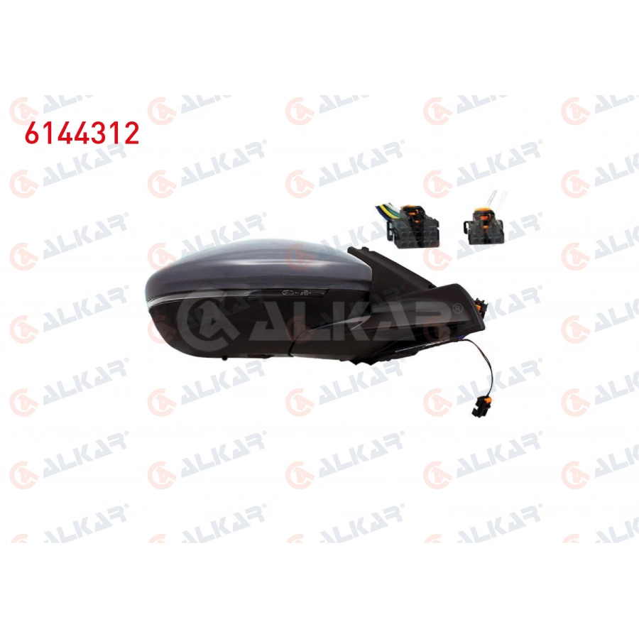 DIS DIKIZ AYNASI SAG ELEKTRIKLI ISITMALI ASTARLI OTOMATIK KATLANIR SINYALLI ISI SENSORLU ALT AYDINLATMALI LEDLI 12 PIN OPEL CORSA F 2019- / PEUGEOT 208 II 2019- (A1)