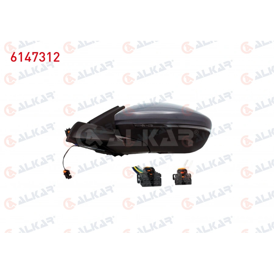 DIS DIKIZ AYNASI SOL ELEKTRIKLI ISITMALI ASTARLI OTOMATIK KATLANIR SINYALLI ALT AYDINLATMALI LEDLI KOR NOKTALI 12 PIN OPEL CORSA F 2019- / PEUGEOT 208 II 2019- (A1)