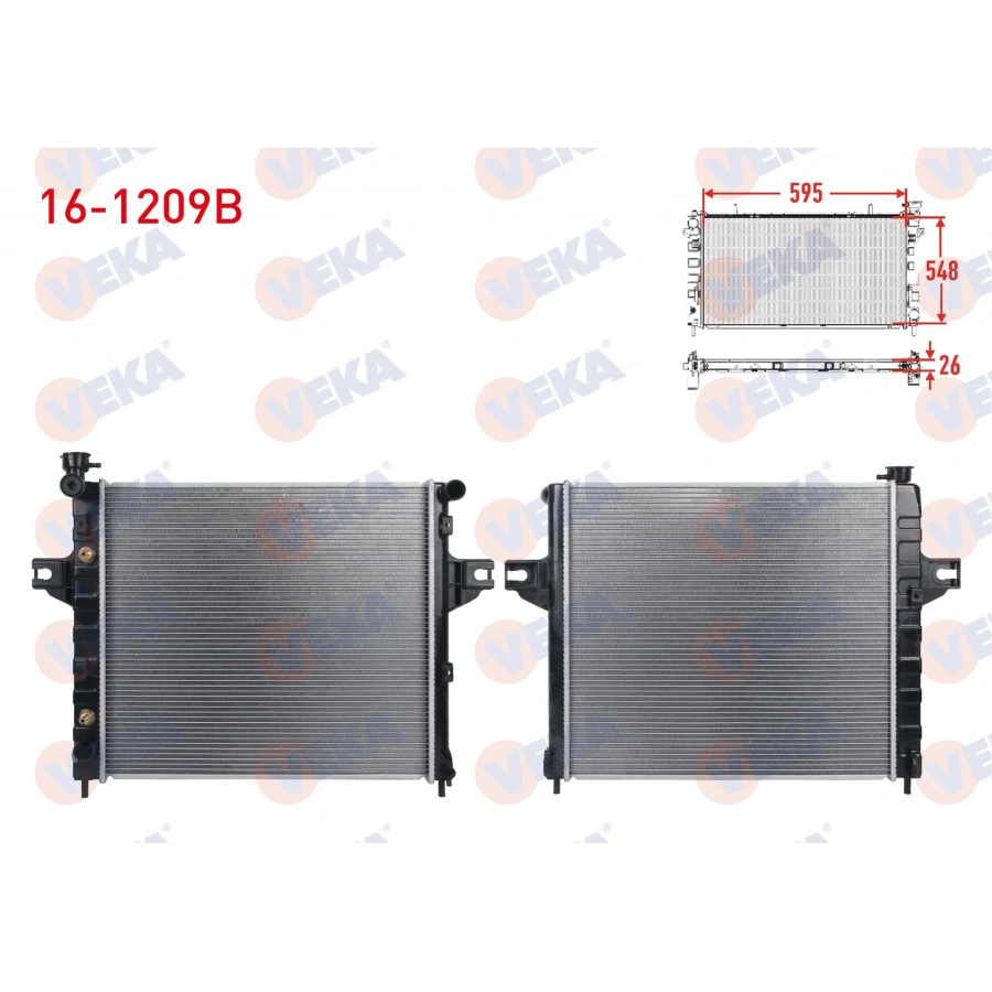 SU RADYATORU BRAZING JEEP GRAND CHEROKEE II (WJ,WG) 4.0 A-T/M-T 1998-2005
