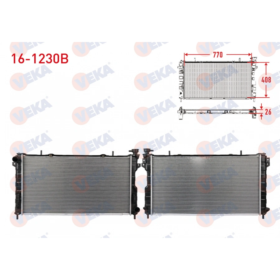 SU RADYATORU BRAZING CHRYSLER SEBRING / DODGE AVENGER / JEEP COMPASS / PATRIOT / VOYAGER IV