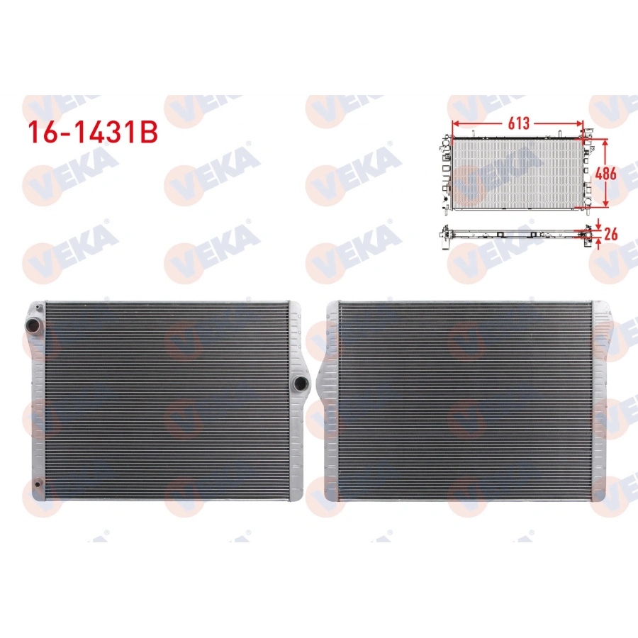 SU RADYATORU BRAZING BMW 5 (F10) 523i A-T/M-T / 528 i M-T / 530 i A-T/M-T 2010- / 7 (F01) 730 i A-T/M-T 2009