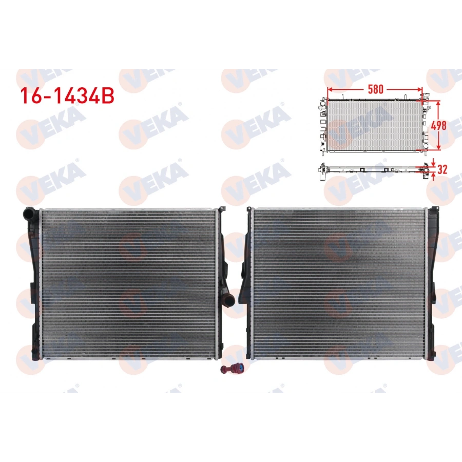 SU RADYATORU BRAZING BMW X3 (E83) 2.0 D - 2.0i - 2.5i - 3.0 D A-T/M-T 2004-2010