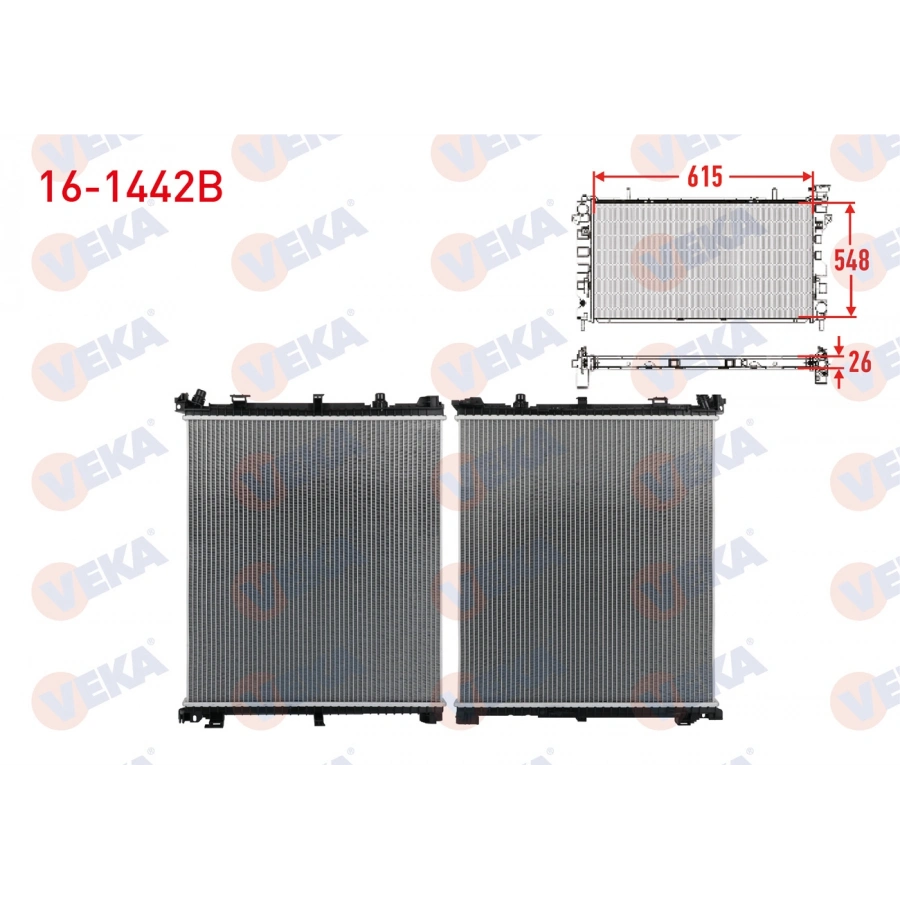 SU RADYATORU BRAZING BMW X3 (G08, G01, F97) 2017- / X4 (G02, F98) 2019-