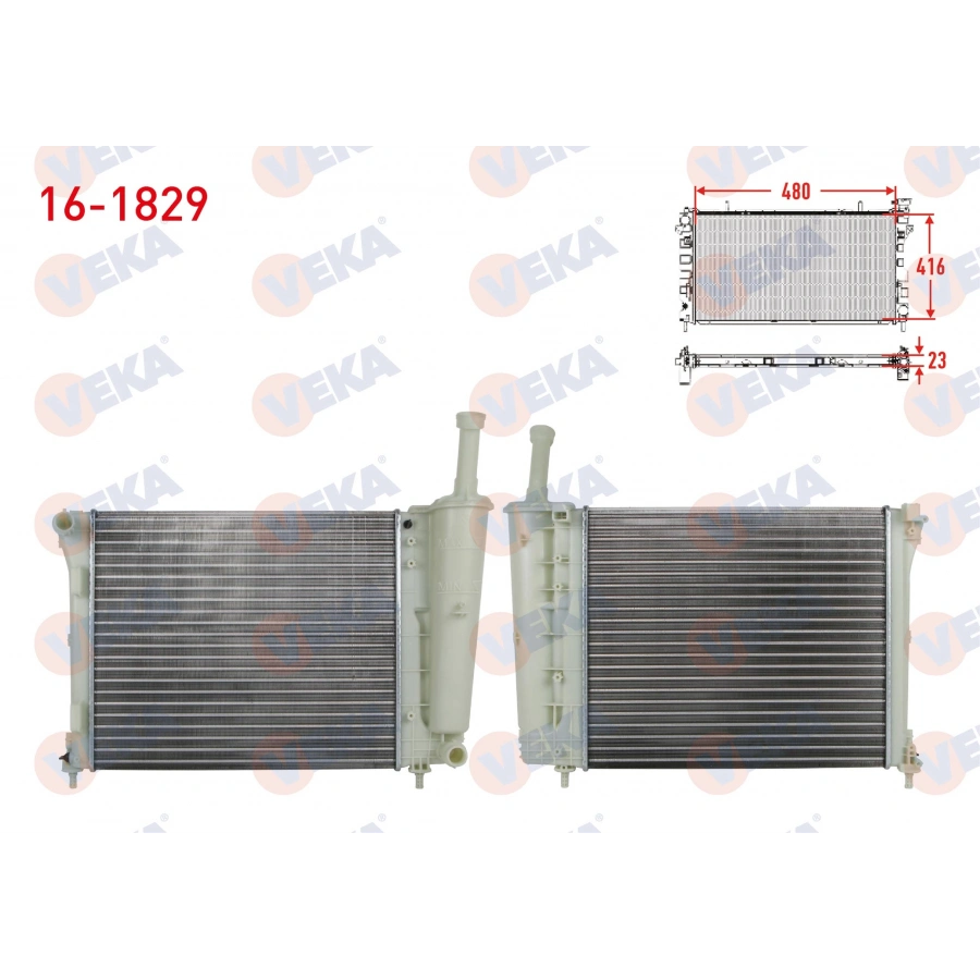 SU RADYATORU MEKANIK FIAT 500 1.2 M-T AC+/- 2008-2012