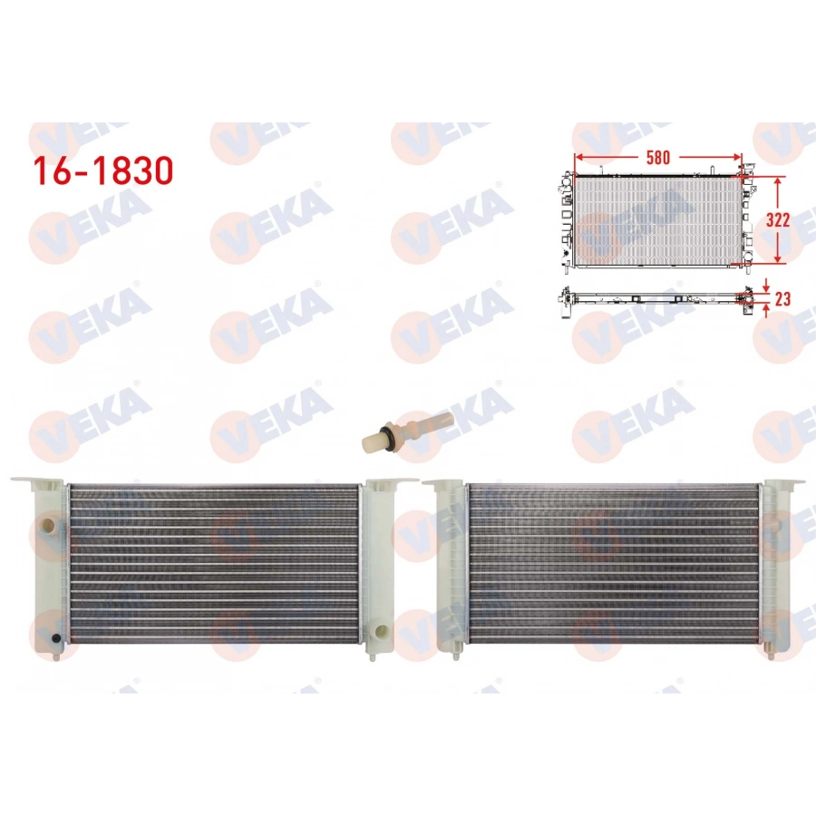 SU RADYATORU MEKANIK FIAT STILO (192) 1.2 16v M-T AC+/- 2001-2006