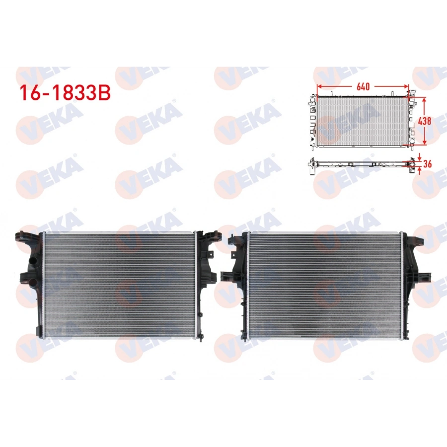 SU RADYATORU BRAZING IVECO DAILY V 2.3 D M-T 2011-2014 / DAILY VI 2.3 D M-T 2014-2016