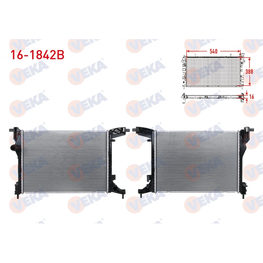 SU RADYATORU BRAZING FIAT EGEA 1.4 16v M-T AC+/- 2015-
