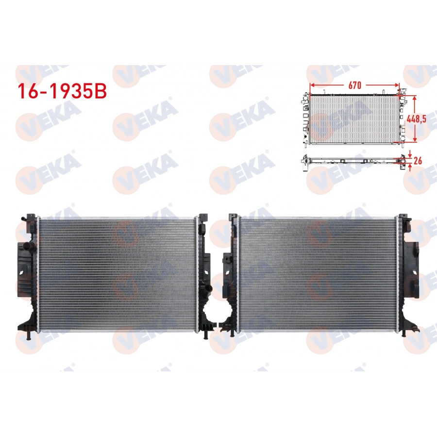 SU RADYATORU BRAZING FORD FOCUS III 1.5 EcoBoost A-T/M-T AC+/- 2011-2015