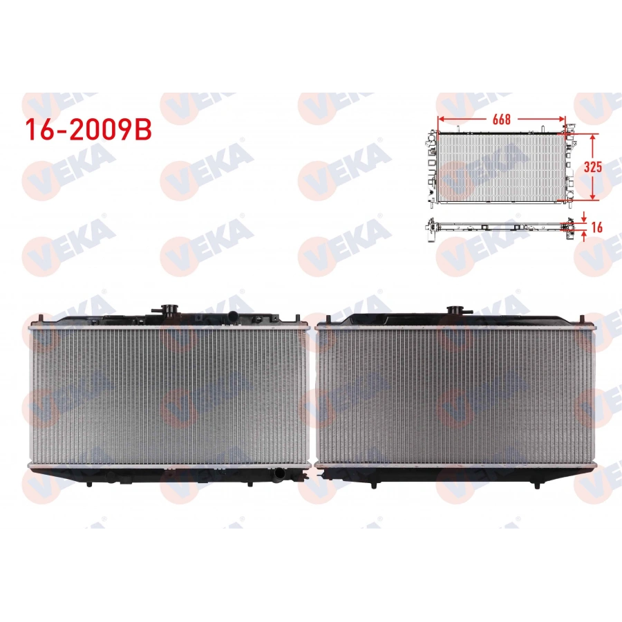 SU RADYATORU BRAZING HONDA CIVIC IV 1.5i M-T AC +/- 1987-1993