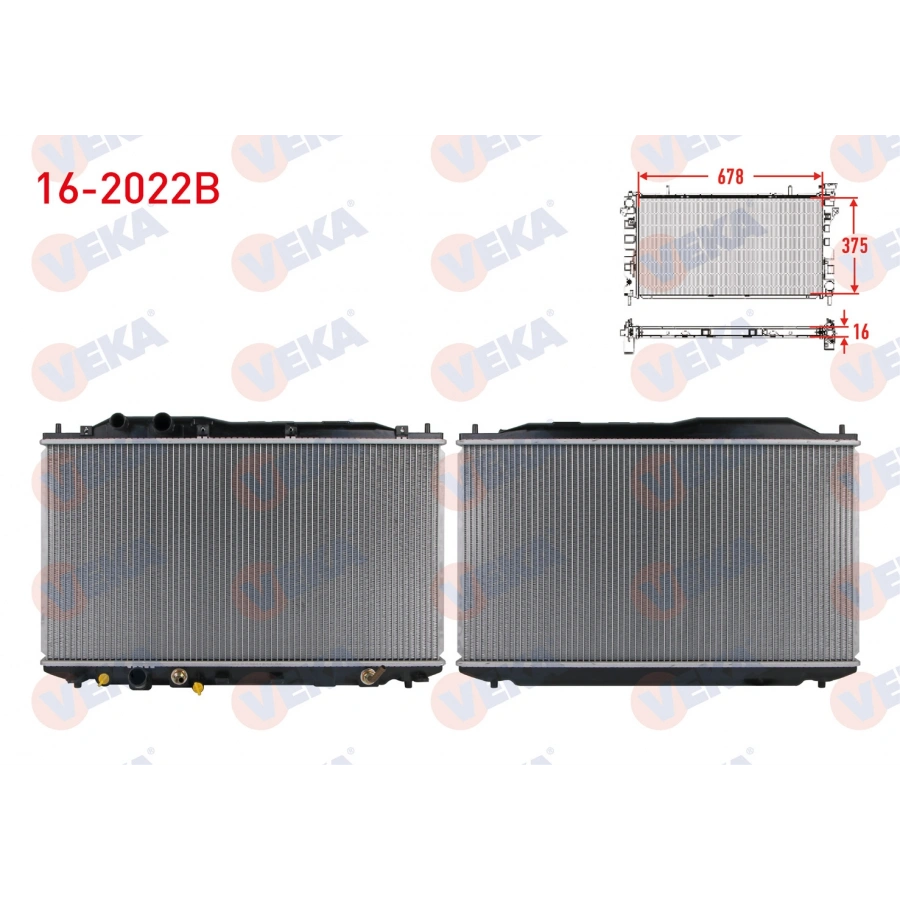 SU RADYATORU (ALT BORU KELEPCELI) BRAZING HONDA CIVIC VIII 1.6 A-T AC+/- 2005-2012