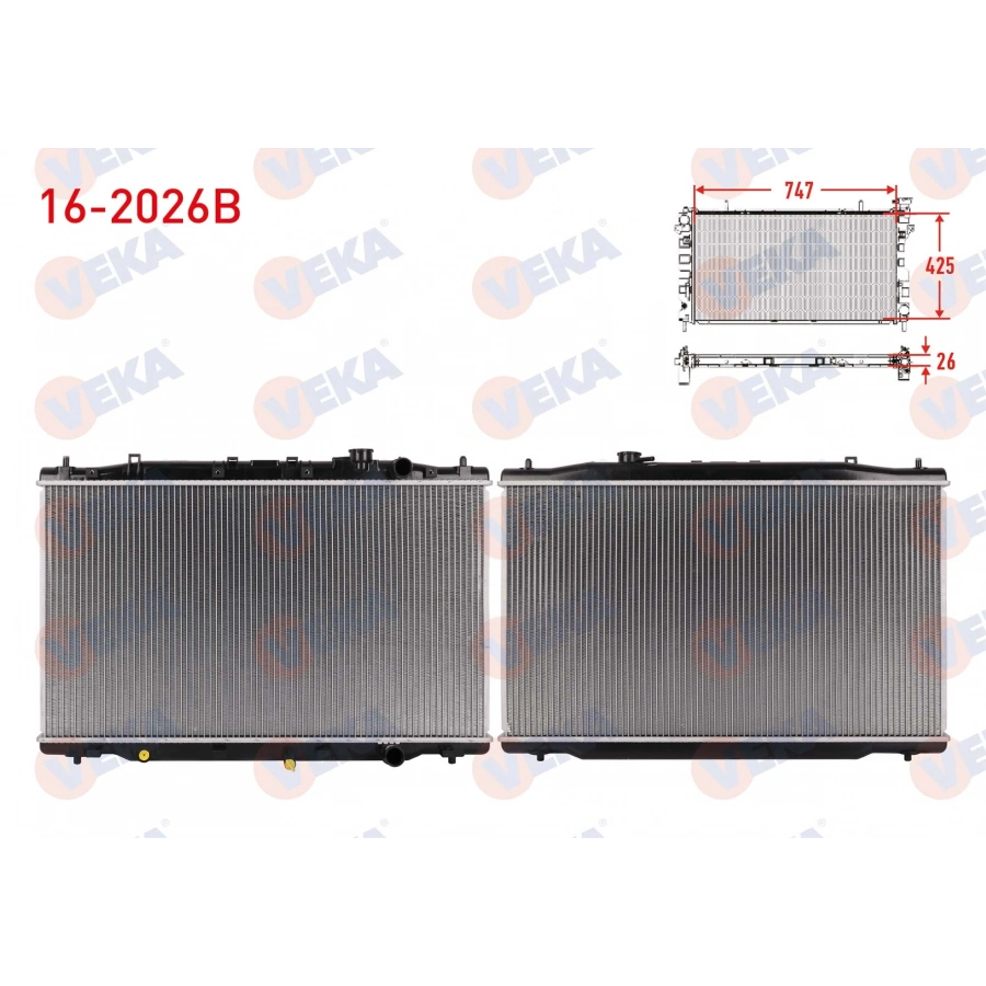 SU RADYATORU BRAZING HONDA CR-V IV 1.6i DTEC A-T/M-T AC+/- 2012-2014