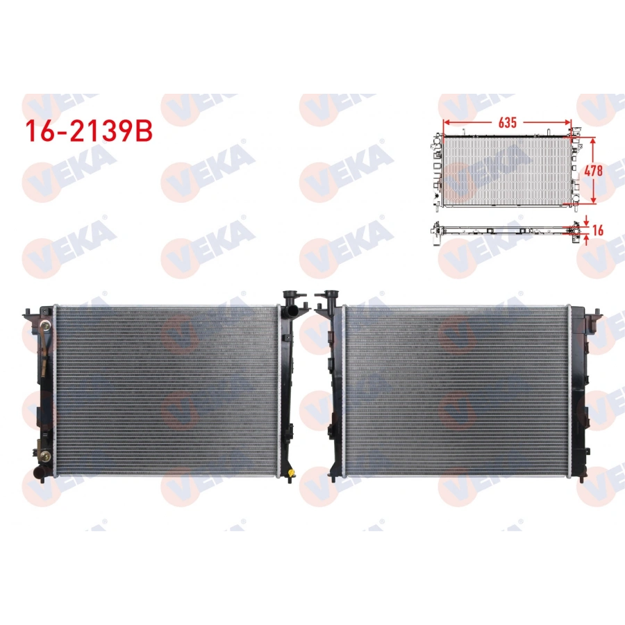 SU RADYATORU BRAZING HYUNDAI IX35 (LM) 1.6 GDI A-T AC+/- 2010-