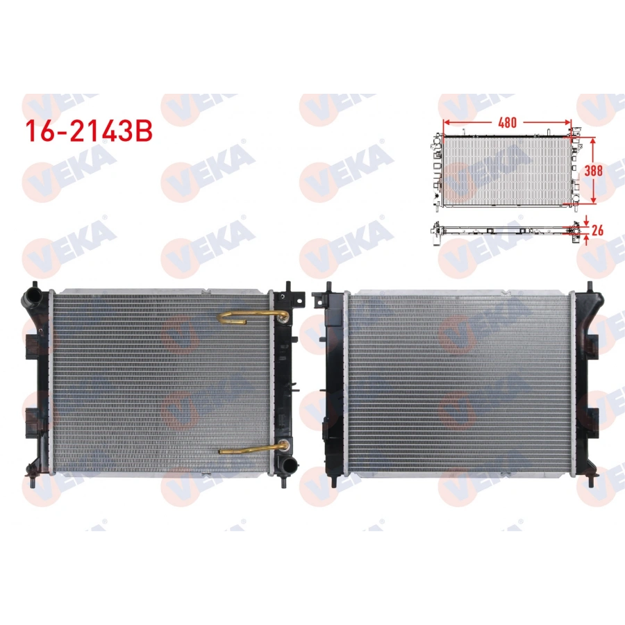 SU RADYATORU BRAZING HYUNDAI I30 (GD) 1.6 CRDI A-T AC+/- 2011-